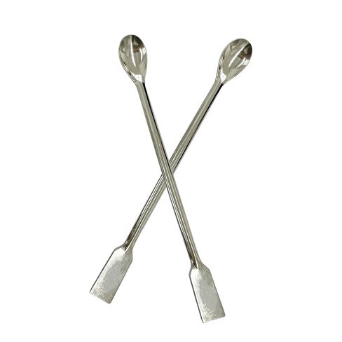 pson 4Pcs 2 in 1 Stainless Steel Lab Spoon, Sampling and Mixing Tool for Scientific Research, and Laboratory Use(Spatula Ends) in Saudi Arabia