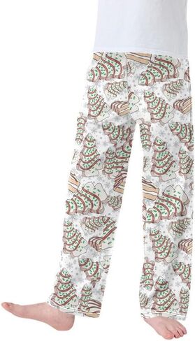 سراويل تتبع الكعك شجرة عيد الميلاد سراويل بيجاما السراويل غير الرسمية عيد الميلاد سروال رياضي لمدة 11-12 سنة in Kuwait