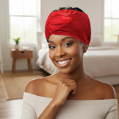 Donna Argan & Black Castor Satin Wrap - Face Wash, Headbands for Women, Make Up - Luxurious Hair Care & Skin Essentials for Radiant Beauty and Elegance, 1PC BLACK COLOR in Saudi Arabia