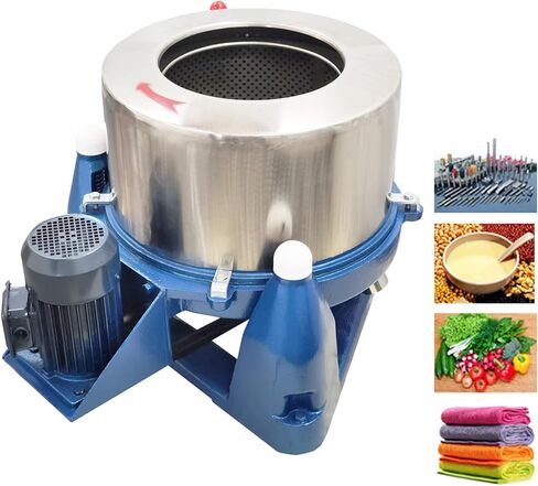 55LBs Industrial Centrifugal Dehydrator 960rpm Stainless Steel Solid-Liquid Separator for Biomass Oil Extraction, Metal Parts Drying, Textile & Hardware Dehydration 220V-3PH in Kuwait