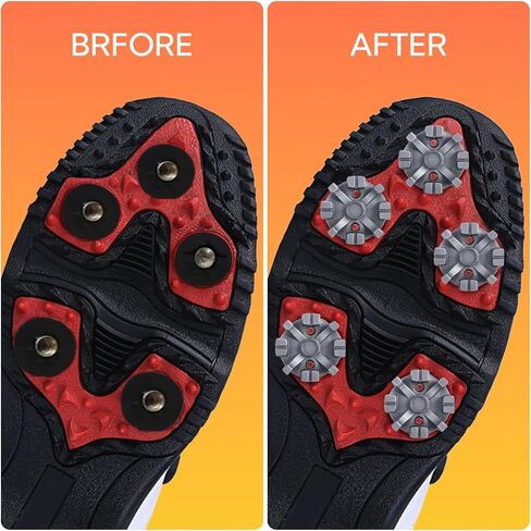 51 Piece Golf Spikes, Golf Cleats Replacement with Cleat Spanner, Metal Thread Screw 6 mm Soft Pins Stud for Lawn Cricket Shoes Players in Saudi Arabia