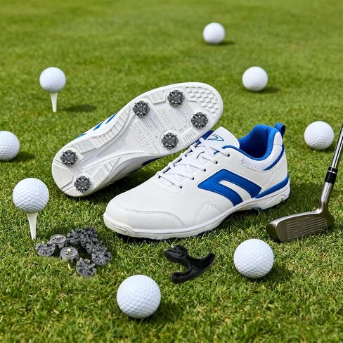 51 Piece Golf Spikes, Golf Cleats Replacement with Cleat Spanner, Metal Thread Screw 6 mm Soft Pins Stud for Lawn Cricket Shoes Players in Saudi Arabia