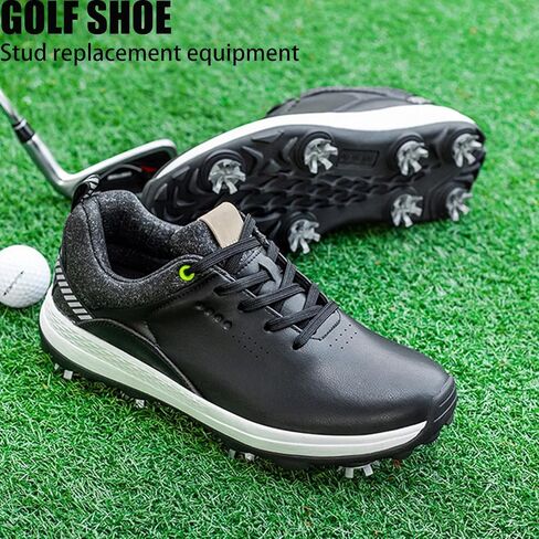 مجموعة استبدال مسامير أحذية الجولف المكونة من 51 قطعة - مرابط جولف ذات خيط معدني 6 مم مع 50 مسمارًا ومفتاح إزالة، وأزرار متينة من مادة TPU لتعزيز الجر والثبات (رمادي) in Kuwait