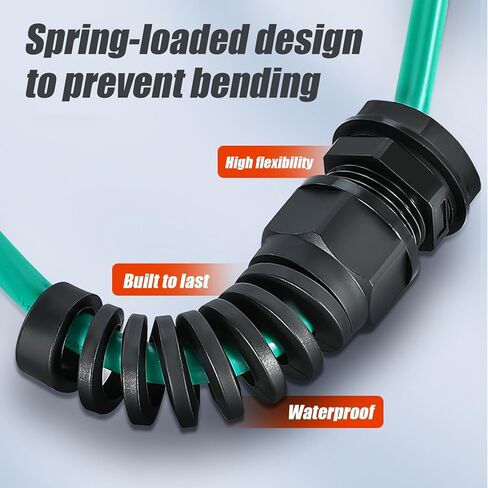 Cable Glands Nylon Cable Gland Waterproof joints with Strain Relief for 1/2" Dia Wire,10PCS IP68 NPT1/2" Suitable for Various Electrical in Saudi Arabia