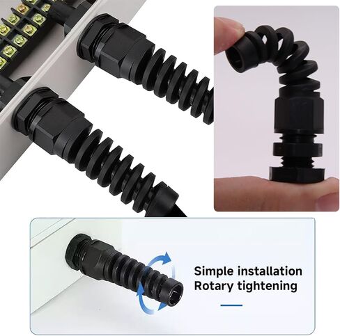 Cable Glands Nylon Cable Gland Waterproof joints with Strain Relief for 1/2" Dia Wire,10PCS IP68 NPT1/2" Suitable for Various Electrical in Saudi Arabia