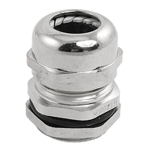 uxcell Waterproof Stainless Steel M20 x 1.5 Cable Gland Connector, 6-11mm, Silver Tone in Saudi Arabia