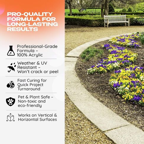 Stone Glue 1 Gallon – Heavy-Duty Acrylic Landscape Adhesive for Stone, Gravel & Rock Beds | Weather-Resistant Outdoor Bonding Seal | Kid & Pet Safe | Made in USA Contractor Grade in Kuwait