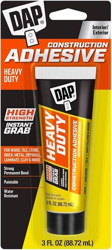 DAP Heavy Duty Construction Adhesive, White, 3 oz (7079800160) in Saudi Arabia