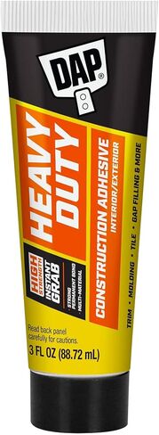DAP Heavy Duty Construction Adhesive, White, 3 oz (7079800160) in Saudi Arabia