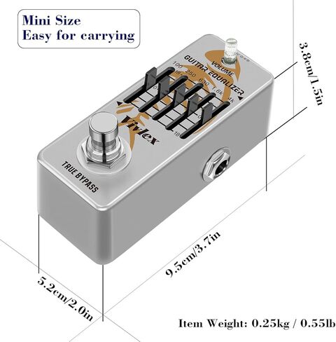 LEF-317A Guitar EQ Equalizer Pedal Mini Analog 5-Band Graphic Equalization with True Bypass Full Metal Shell in Saudi Arabia