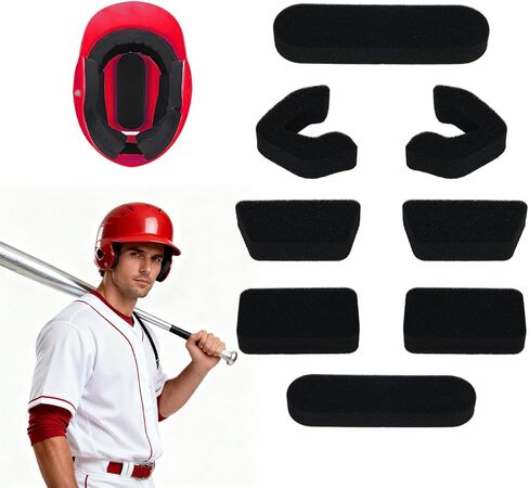 Helmet Padding Set Replacement Pads Compatible with Easton Batting and Catchers Helmets, 0.79" Thickened Pads for Baseball and Softball Players Safe Training in Kuwait