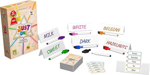 Just One Party Game - Cooperative Word Guessing Fun for Friends and Family! Ages 8+, 3-7 Players, 20 Minute Playtime, Made by Repos Production in Kuwait