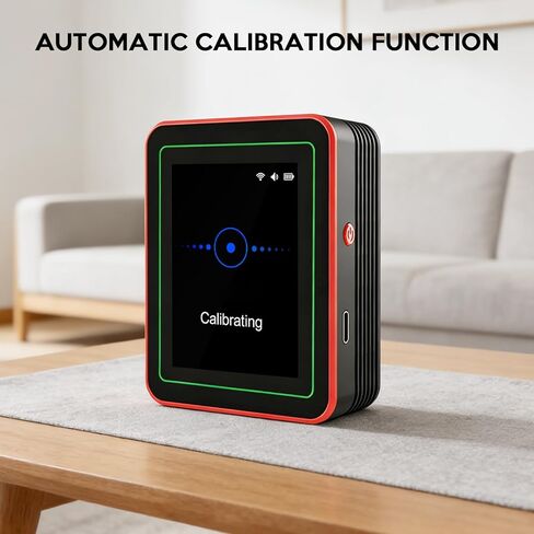 Air Quality Monitor Home Indoor - 15-in-1 Professional Air Meter with HCHO, CO2, PM, TVOC, AQI, Temperature & Humidity, Real-Time Display, App Control, Portable, Accurate for Home & Office Use in Kuwait