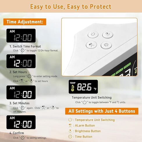 Indoor Air Quality Monitor 16-in-1 with CO2 Detector, PM2.5P, PM10, M1.0, HCHO & TVOC – Portable Air Quality Tester with AQI Alerts, Temperature & Humidity Meter Kit for Home Office Nursery RV in Kuwait