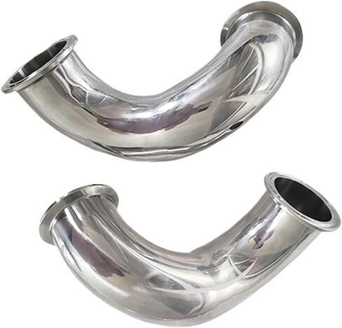 3/4 "1" 1.5 "2" 19 مللي متر-51 مللي متر أنبوب OD 3/4 "1.5" 2" ثلاثي المشبك الطويق OD 180 درجة الكوع وصلة أنابيب الفولاذ المقاوم للصدأ 304 (28 مللي متر × الطويق 50.5) in Kuwait