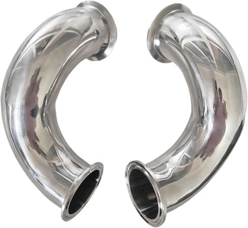 3/4 "1" 1.5 "2" 19 مللي متر-51 مللي متر أنبوب OD 3/4 "1.5" 2" ثلاثي المشبك الطويق OD 180 درجة الكوع وصلة أنابيب الفولاذ المقاوم للصدأ 304 (28 مللي متر × الطويق 50.5) in Kuwait
