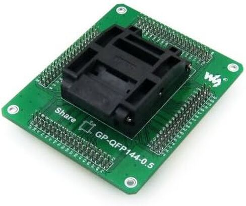 GP-QFP144-0.5 MCU IC Test Socket Programming Adapter for IC51-1444-1354-7 QFP144 TQFP144 LQFP144 Pitch 0.5 Yamaichi @XYG in Saudi Arabia