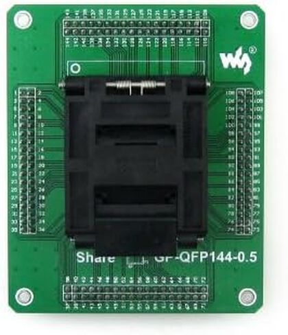 GP-QFP144-0.5 MCU IC Test Socket Programming Adapter for IC51-1444-1354-7 QFP144 TQFP144 LQFP144 Pitch 0.5 Yamaichi @XYG in Saudi Arabia