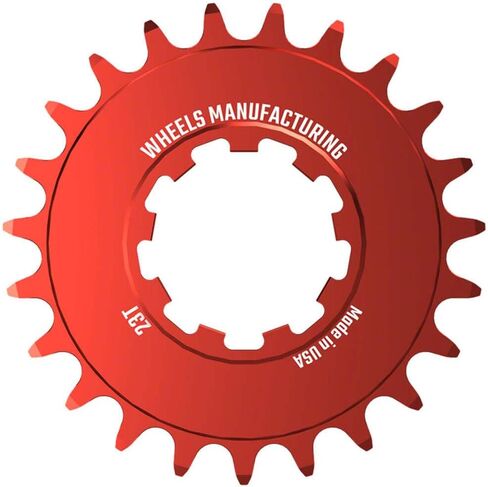 Wheels Manufacturing Solo-Speed Cog - 23t, Fits Solo-Spline and Solo-XD Kits, Red in Saudi Arabia