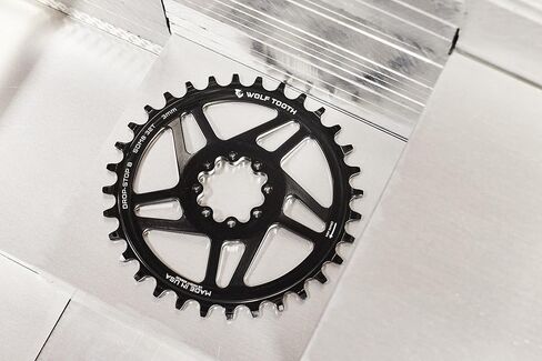 Wolf Tooth Components 8-Bolt Direct Mount Ring (3mm Offset) 28T Black in Saudi Arabia