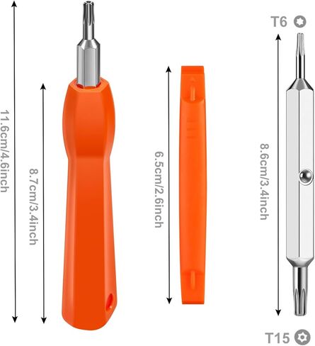 مفك جرس باب الفيديو، أداة مفك براغي T6 T15 مزدوجة الأطراف لاستبدال جرس باب الفيديو بالكاميرا، تغيير البطارية، إعادة تعيين كلمة مرور واي فاي in Kuwait
