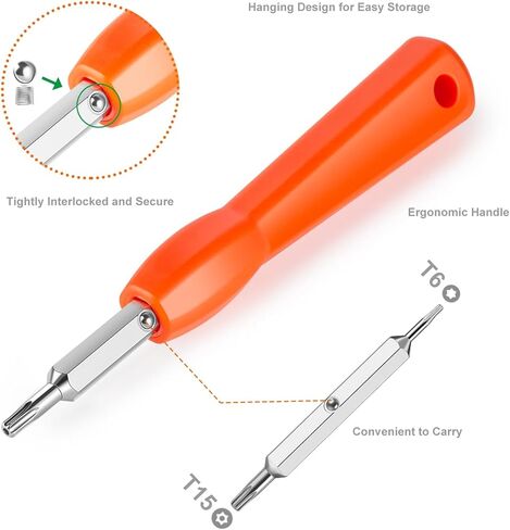 مفك جرس باب الفيديو، أداة مفك براغي T6 T15 مزدوجة الأطراف لاستبدال جرس باب الفيديو بالكاميرا، تغيير البطارية، إعادة تعيين كلمة مرور واي فاي in Kuwait