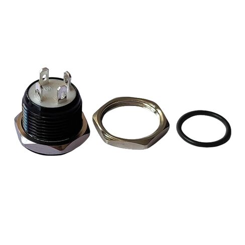 12mm Super Tiny Black Metal Button Switch IP65 LED 3V-24V 50mA No Locking Switch Ring Logo for Computer Dashboard Replacement(12mm Yellow Ring,LED 12-24V) in Kuwait