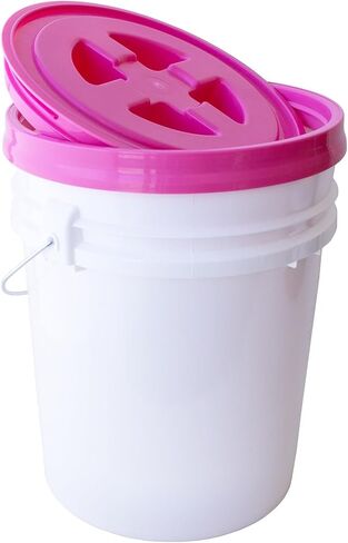 Smart Seal 5 Gallon Screw-On Bucket Lid (Pink, 1 Pack) in Saudi Arabia
