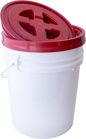 Smart Seal 5 Gallon Screw-On Bucket Lid (Pink, 1 Pack) in Saudi Arabia