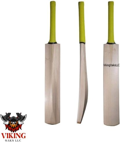 Kashmir Willow Cricket Bat for Leather Ball | Premium Quality| Top Grade Custom Made Thick Edge Light Weight T20 Short Handle| Full Size Bat Cover|Scuff Sheet. in Kuwait