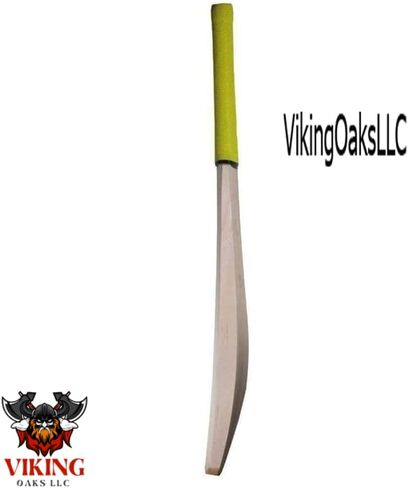Kashmir Willow Cricket Bat for Leather Ball | Premium Quality| Top Grade Custom Made Thick Edge Light Weight T20 Short Handle| Full Size Bat Cover|Scuff Sheet. in Kuwait