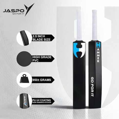 Jaspo Hammer Heavy Duty Plastic Cricket Bat,Full Size (34" X 4.5"inches) Premium Bat for All Age Groups – Kids/Boys/Girls/Adults (Hammer(BAT ONLY)) in Kuwait