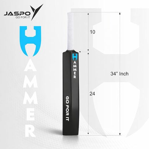 Jaspo Hammer Heavy Duty Plastic Cricket Bat,Full Size (34" X 4.5"inches) Premium Bat for All Age Groups – Kids/Boys/Girls/Adults (Hammer(BAT ONLY)) in Kuwait