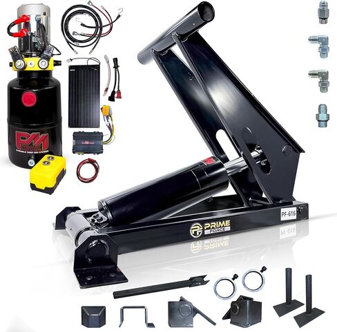 رافعة مقصية للمقطورة القلابة الهيدروليكية 11 طن (PF-616-6-K)، طقم تفريغ لشاحنة البيك أب (22,000 رطل) طقم سرير تفريغ الرفع مع مضخة هيدروليكية 12VDC | مجموعة قياسية كاملة | مناسبة لشاحنات المقطورة in Kuwait