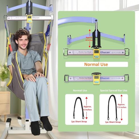 Patient Wight Scale for Lifting,Universal Lift Scale for Elderly,Bedridden,Suitable for Home or Hospital Care,SWL 330LBS in Saudi Arabia