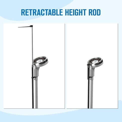 مقياس شعاع الطبيب من هيلسيفسن، ميزان شعاع ميكانيكي كلاسيكي مع قرص دائري كبير، مقياس الارتفاع والوزن، SZT-160 in Kuwait