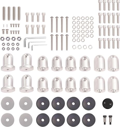Wakeboard Tower Compatible with Most Boats 62" to 103" Wide, Black Powder Coated Aluminum Frame in Kuwait