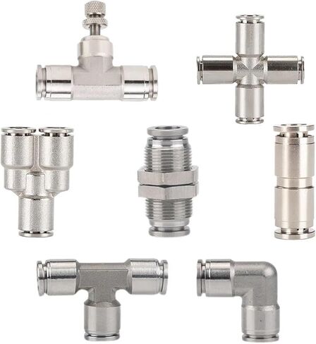 Quick Connect Air Hose Fittings, 1PCS PU PV PE PY PZA SA PM Metal Pneumatic Quick Coupling 4-16mm Push In Air Hose Connector(SA,16mm) in Saudi Arabia