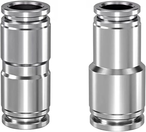 Quick Connect Air Hose Fittings, 2PCS Pneumatic Quick Connector PU PG Air Pipe Connectors Push Into Straight Reducing Fitting(PG12-6) in Saudi Arabia