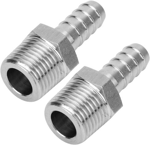 304 Stainless Steel BSPT Male Thread Barb Quick Coupling Connector Pneumatic Equipment Air Conveying Fitting Rust in Kuwait
