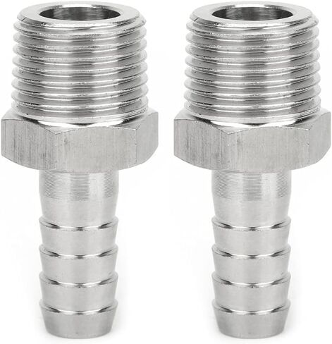 304 Stainless Steel BSPT Male Thread Barb Quick Coupling Connector Pneumatic Equipment Air Conveying Fitting Rust in Kuwait