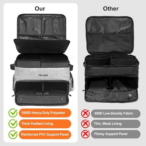 Golf Trunk Organizer, Golf Accessories for Men, Car Storage Bag with 2 Shoe Compartments, Adjustable Dividers for Gear, Durable Water-Resistant Design, Ideal Gift for Golfers in Saudi Arabia