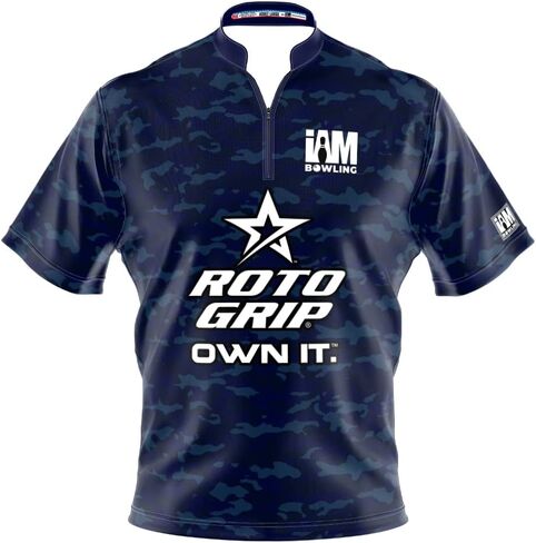 Logo Infusion Dye-Sublimated Bowling Jersey (Sash Collar) - I AM Bowling Fun Design 2042-RG - Roto Grip - CAMO in Saudi Arabia