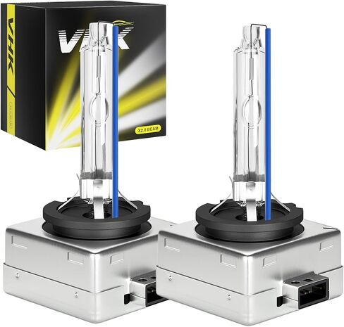VHK لكاديلاك CTS HID المصابيح الأمامية منخفضة الشعاع D1S مصابيح زينون 2003 2004 2005 2006 2007 2008 2009 2010 2011 2012 2013، مصابيح V Coupe Wagon Bi-Xenon، 6000K أبيض ساطع 35W OEM D1SC1 استبدال، عبوتان in Kuwait