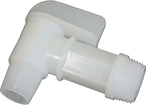 3/4 Inch Barrel Faucet, White PE Plastic Drum Tap for Plastic and Steel Drums, Manual Handle, 12 Pack in Saudi Arabia