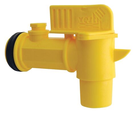 Vestil JDFT-6PKG صنبور طبل يدوي من البولي إيثيلين بونج جامبو 2 بوصة. 6 عبوات صفراء in Saudi Arabia