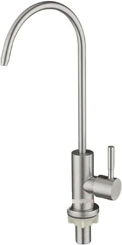 Stainless Steel Direct Drinking Water Purification Faucet, Single Handle, Brushed Finish, Rotatable Spout, Deck Mounted (Black) in Saudi Arabia
