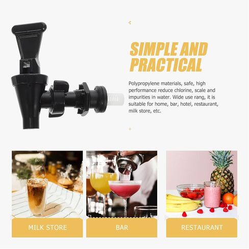 Milk Tea Bucket Faucet Plastic Tap Universal Connector for 8/10/12l Insulation Beverage Barrel Water Dispenser Replacement Spigot in Saudi Arabia