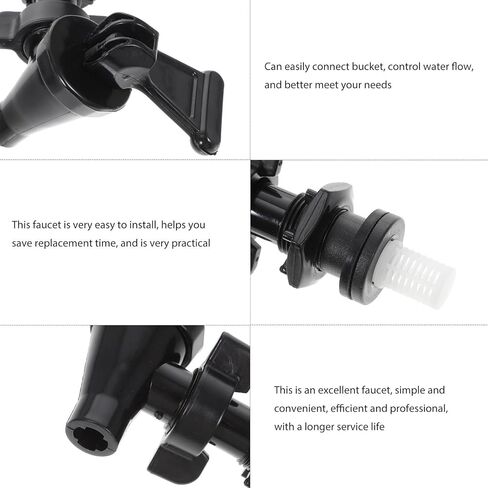 Milk Tea Bucket Faucet Plastic Tap Universal Connector for 8/10/12l Insulation Beverage Barrel Water Dispenser Replacement Spigot in Saudi Arabia