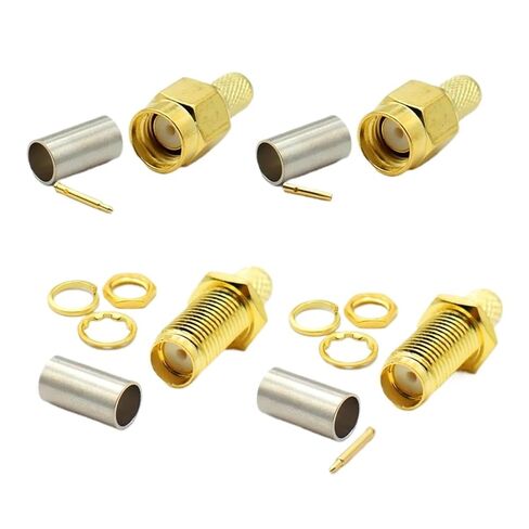 50ohm-3mm كابل SMA موصل RP ذكر / أنثى محول محوري تجعيد (Type2، 5PCS) in Kuwait